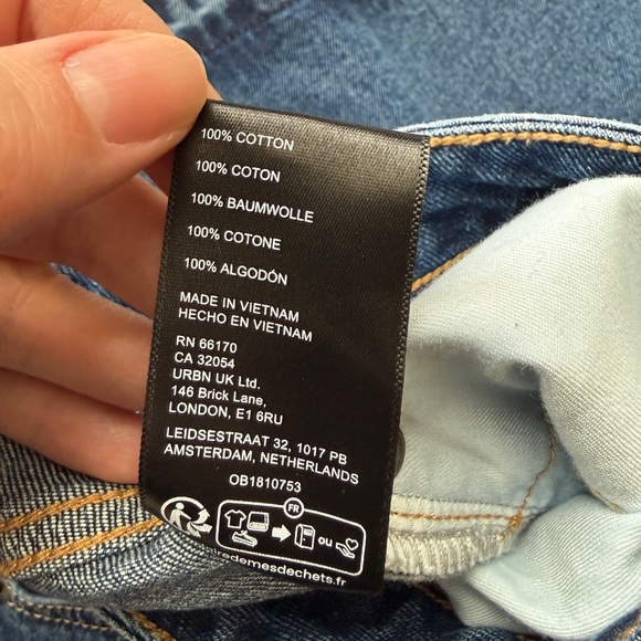 Urban Outfitters BDG Theo Denim A-Line Midi Maxi Skirt Dark Women’s Medium - Picture 12 of 14